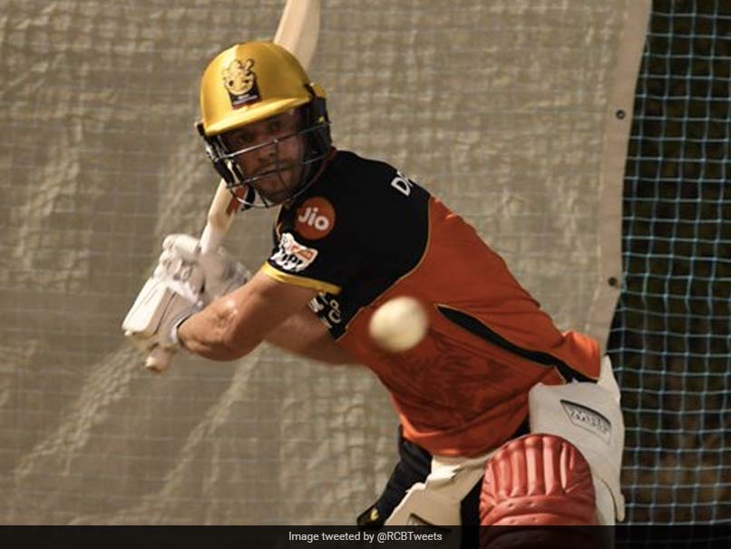 "Very Enjoyable": AB De Villiers Hits Royal Challengers Bangalore Nets In Dubai. Watch