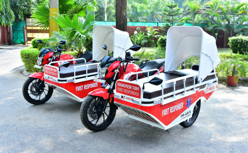 Hero MotoCorp Donates Four First Responder Vehicles To Government Civil Hospitals In Haryana