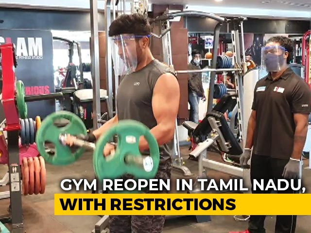 With Face Shields On, Chennai Residents Hit The Gym After Over 4 Months