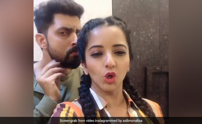 Monalisa का हो गया पति से जोरदार झगड़ा, तो एक्टर गुस्से में बोले- बहुत बड़ी गुंडी है तू... देखें Video