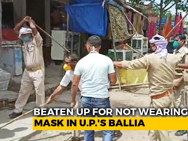 On Camera, UP Official Thrashes Mask-Clad Men During Checking Drive