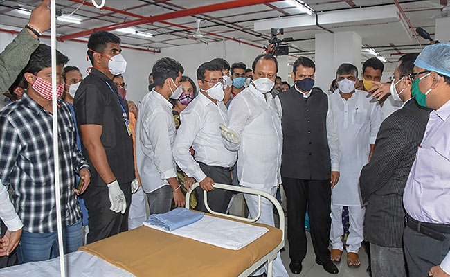 Ajit Pawar, Devendra Fadnavis Come Together For COVID-19 Hospital Opening