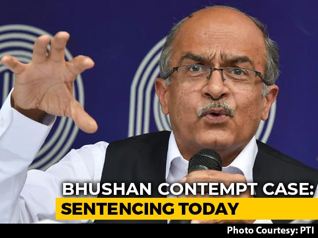 In Prashant Bhushan Contempt Case, Top Court Sentencing Today