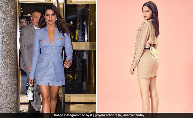 Photos: प्रियंका चोपड़ा से लेकर अनन्या पांडे तक, पैंटसूट नहीं बल्कि स्कर्ट सूट है नया ट्रेंड
