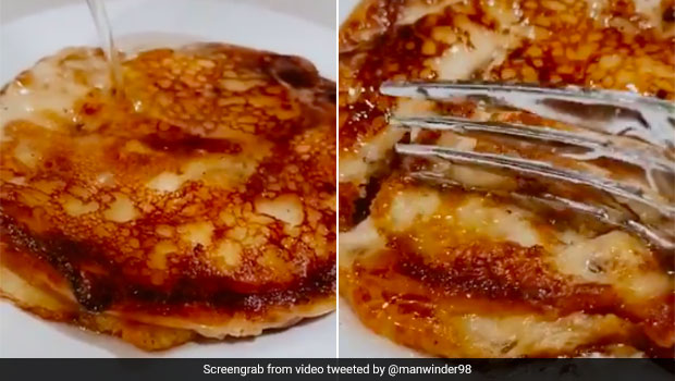 Video Of <i>Gulab Jamun</i> Pancakes Goes Viral And Netizens Are Seriously Impressed