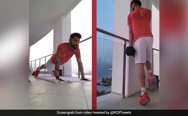 IPL 2020: बालकनी में जाकर विराट कोहली ने किया वर्कआउट, फैन्स बोले- समझो RCB जीत ही गया..VIDEO