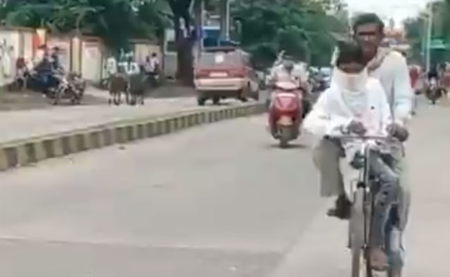 Madhya Pradesh Man, 38, Cycles 105 km For Son's Exam