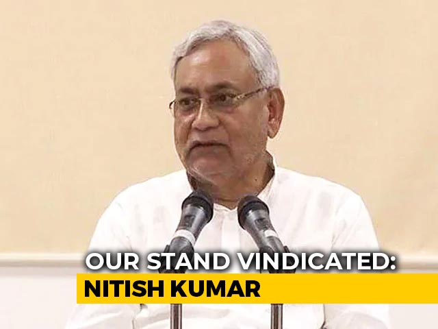 "Vindicated": Nitish Kumar To NDTV After CBI Handed Sushant Rajput Case