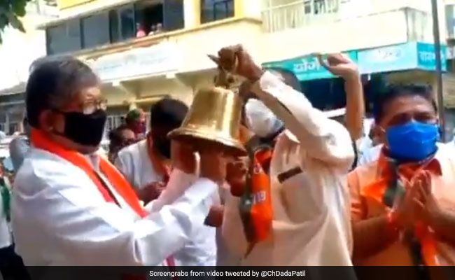 Maharashtra BJP Protests For Reopening Of Religious Places In State