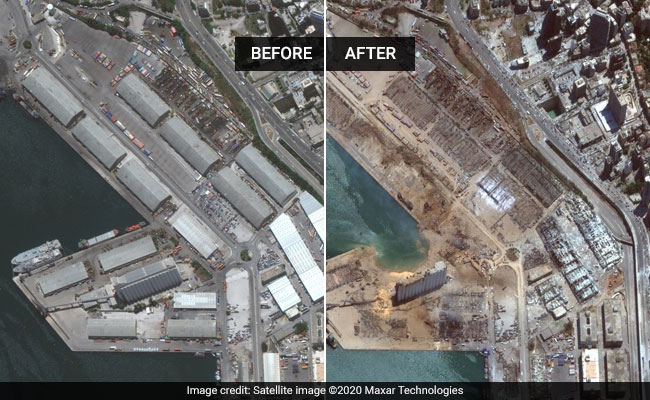 Before And After: Havoc In Lebanon As Blasts Leave Over 100 Dead