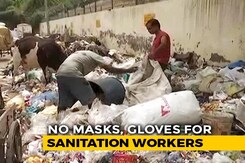 "No Protection From Virus", Claim Sanitation Workers In East Delhi "No Protection From Virus", Claim Sanitation Workers In East Delhi