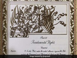 Ram Mandir <i>Bhoomi Pujan</i>: An Ayodhya Link To Constitution's Original Document, Law Minister Tweets Ram Mandir <i>Bhoomi Pujan</i>: An Ayodhya Link To Constitution's Original Document, Law Minister Tweets