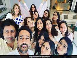 When Ekta Kapoor And Her Gang Took Off Their Masks For A Pic. See Her Post When Ekta Kapoor And Her Gang Took Off Their Masks For A Pic. See Her Post