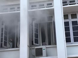 Political Row Over Fire At Kerala Secretariat Political Row Over Fire At Kerala Secretariat
