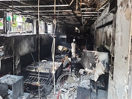 Fire Breaks Out At Furniture Shop In Delhi's Lajpat Nagar Market Fire Breaks Out At Furniture Shop In Delhi's Lajpat Nagar Market