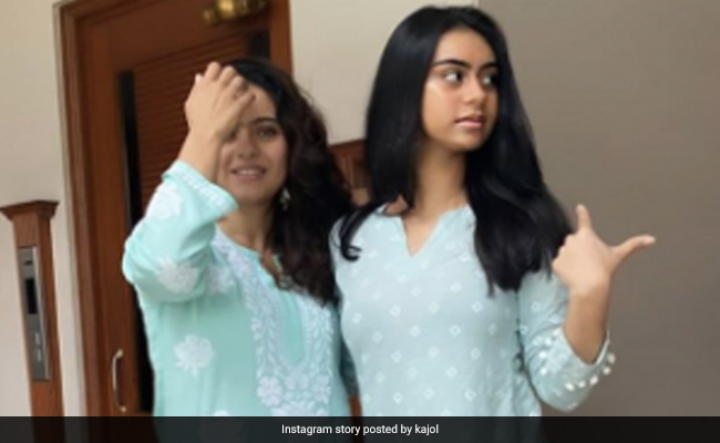 Kajol And Daughter Nysa Devgan Stylishly Twin In Matching <i>Kurtas</i>