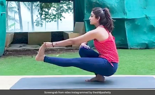 Ekpada malasana is a challenging yoga pose, says Shilpa Shetty Kundra