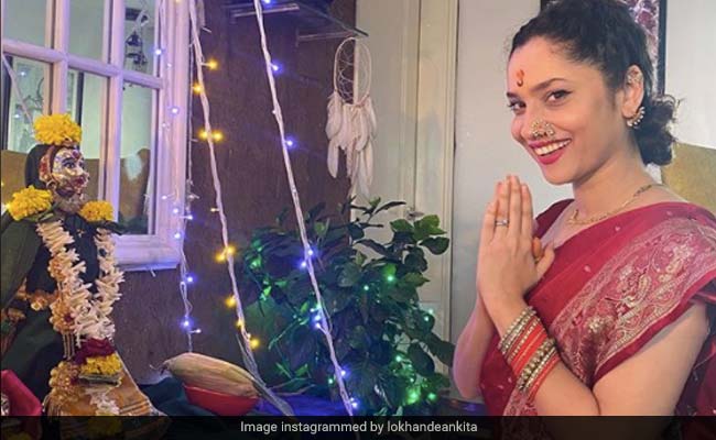 Ankita Lokhande's Mahalaxmi <I>Puja</i> At Home - See Pics