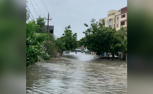 Several Areas In Hyderabad Flooded After Heavy Rain, Choppers Deployed