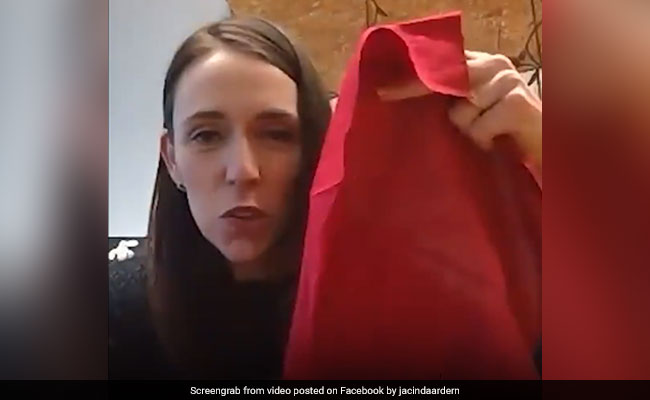 Watch: Jacinda Ardern Makes Her Own Mask Before It Becomes Mandatory In New Zealand