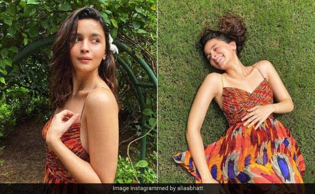 Colourful Prints Are Always Right, Proves Alia Bhatt In A Pretty Dress