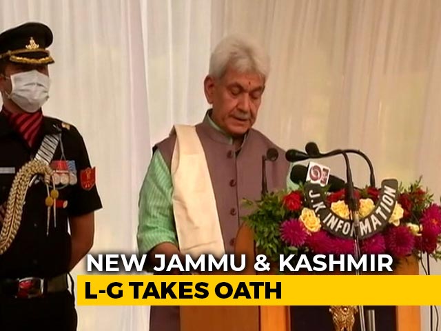 Manoj Sinha Takes Oath As New Lieutenant Governor Of Jammu And Kashmir