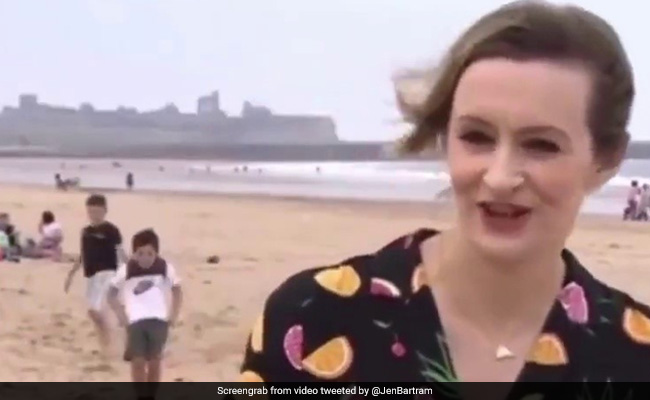 News Anchor Upstaged By Boy Dancing Behind Her. Watch Hilarious Video
