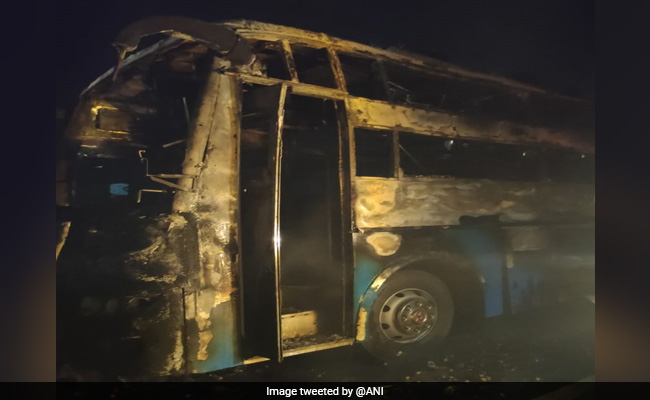 5 Dead, 27 Injured As Bus Catches Fire In Karnataka's Chitradurga