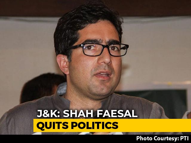 Jammu And Kashmir Leader Shah Faesal Quits Politics