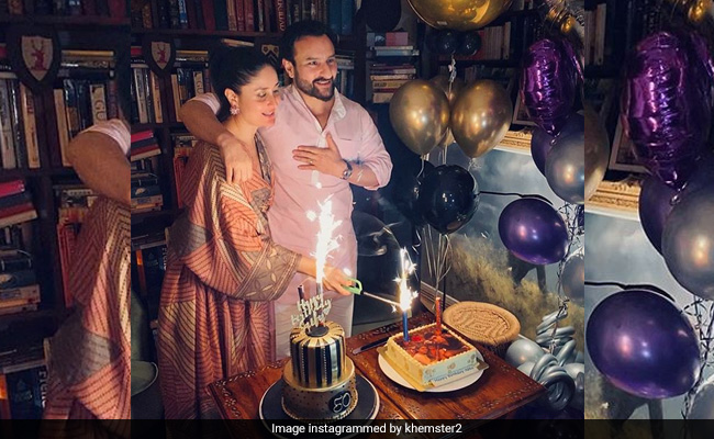 Here's How Kareena Kapoor Wished The "Sparkle" Of Her Life Saif Ali Khan On His 50th Birthday