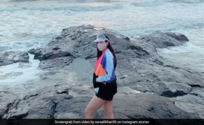 Nothing To See Here. Just Sara Ali Khan Enjoying A Gorgeous Sunset By The Sea