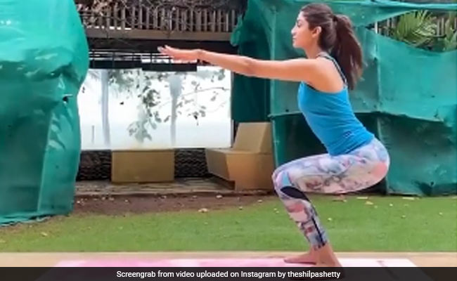 Shilpa Shetty Keeps Her Fitness Game On Come Rain Or Storm