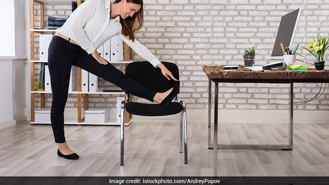 You can use a chair at home to perform simple exercises