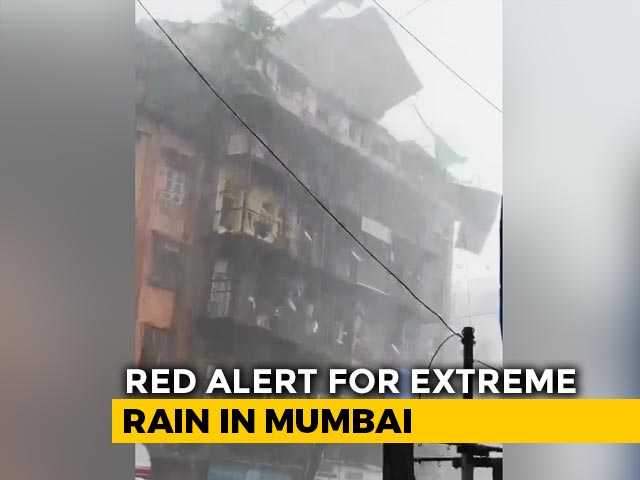 Watch: Heavy Rain, Strong Wind Sweep Tin Roof Off Mumbai Building