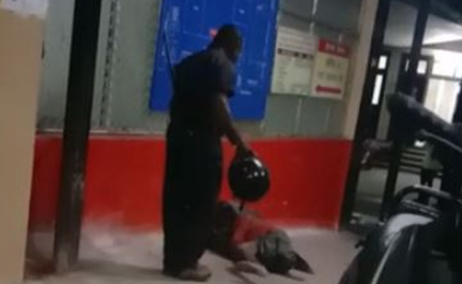 UP Hospital Guard, Caught On Camera Beating Elderly Woman, Arrested
