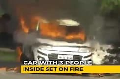 Car With 3 Inside Set On Fire In Andhra Pradesh Car With 3 Inside Set On Fire In Andhra Pradesh