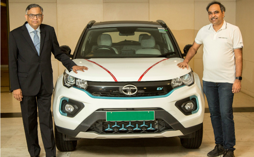 N Chandrasekaran, Chairman, Tata Sons And Tata Motors, Takes Delivery Of Tata Nexon EV
