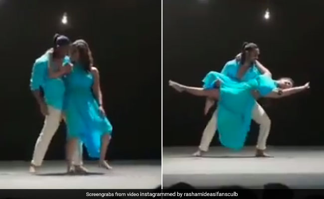 रश्मि देसाई ने सलमान के साथ स्टेज पर यूं किया रोमांटिक डांस, बार-बार देखा जा रहा है Video