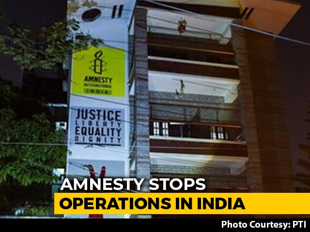 Amnesty Halts India Operations, Alleges Government "Witch-Hunt"