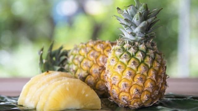 Pineapple has about 87 per cent water content