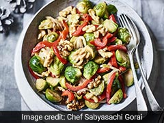 Sprout, Pepper And Walnut Stir Fry