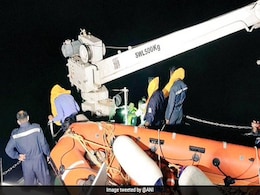 Gujarat: Coast Guard Rescues 12 Crew Members Of Sinking Cargo Ship Gujarat: Coast Guard Rescues 12 Crew Members Of Sinking Cargo Ship