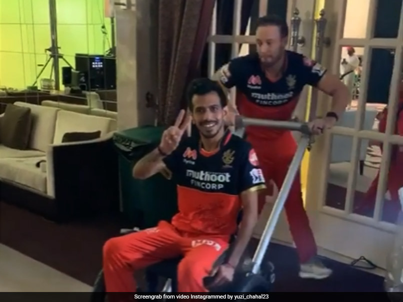 "You Can Relax...": Yuzvendra Chahals Fiancee Trolls Him On His Video With AB De Villiers