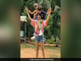 Tahira Kashyap Doubled Up As A Tree For Her Kids Virajveer And Varushka. See Pics Tahira Kashyap Doubled Up As A Tree For Her Kids Virajveer And Varushka. See Pics