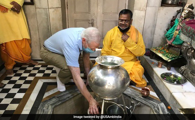 US Envoy To India Visits Chhatarpur Temple In Delhi