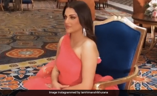 Himanshi Khurana ने पीच कलर के गाउन में यूं कराया फोटोशूट, Video और Photos में दिखा खूबसूरत अंदाज