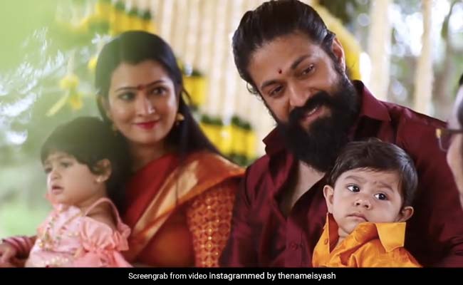 Actor Yash And Radhika Pandit Name Their Son Yatharv, Share Glimpses Of Ceremony