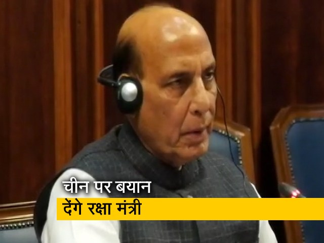 भारत-चीन तनाव पर रक्षा मंत्री राजनाथ सिंह आज संसद में बयान देंगे