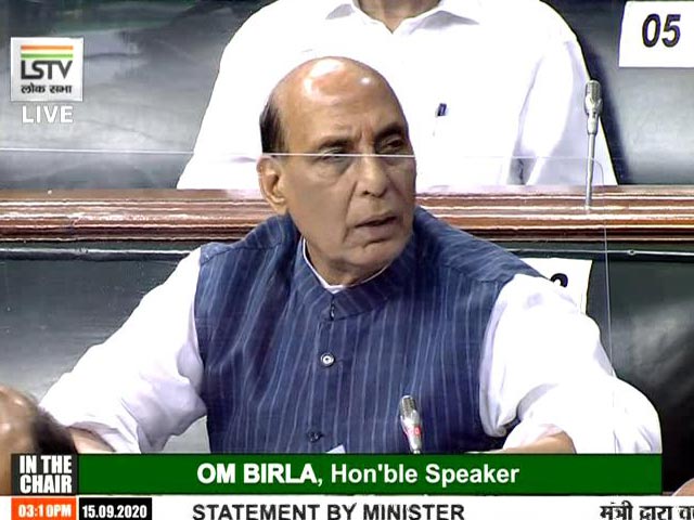 Transgression Attempts By China In Ladakh Foiled: Rajnath Singh Tells Parliament