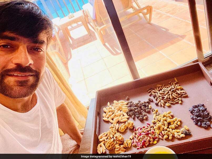 Rashid Khan Enjoys Dried Fruit Zaffran Tea Amid Ipl Quarantine Cricket News Mohammed bin rashid attends closing of dubai crown prince camel festival.